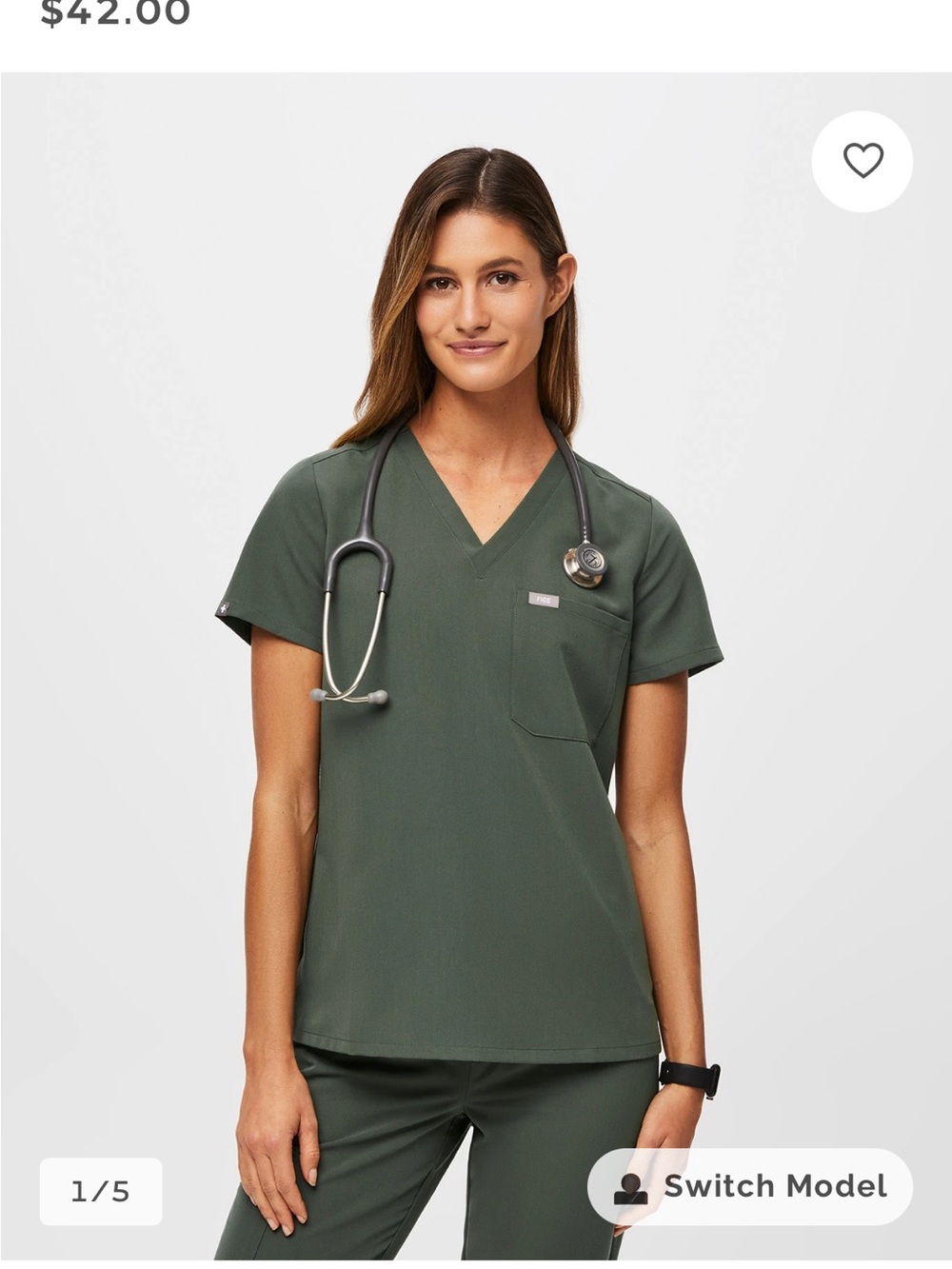 Women's Figs Scrub Top